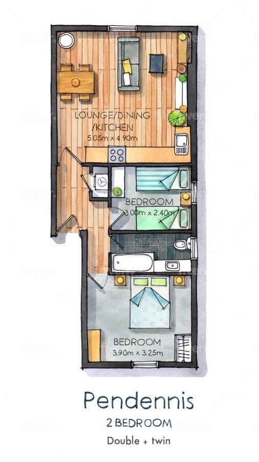 פאלמות' Pendennis - Bright Victorian Flat, Sea Views & Close To Beach מראה חיצוני תמונה