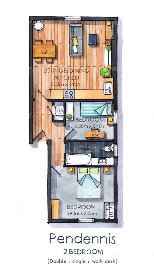 פאלמות' Pendennis - Bright Victorian Flat, Sea Views & Close To Beach מראה חיצוני תמונה